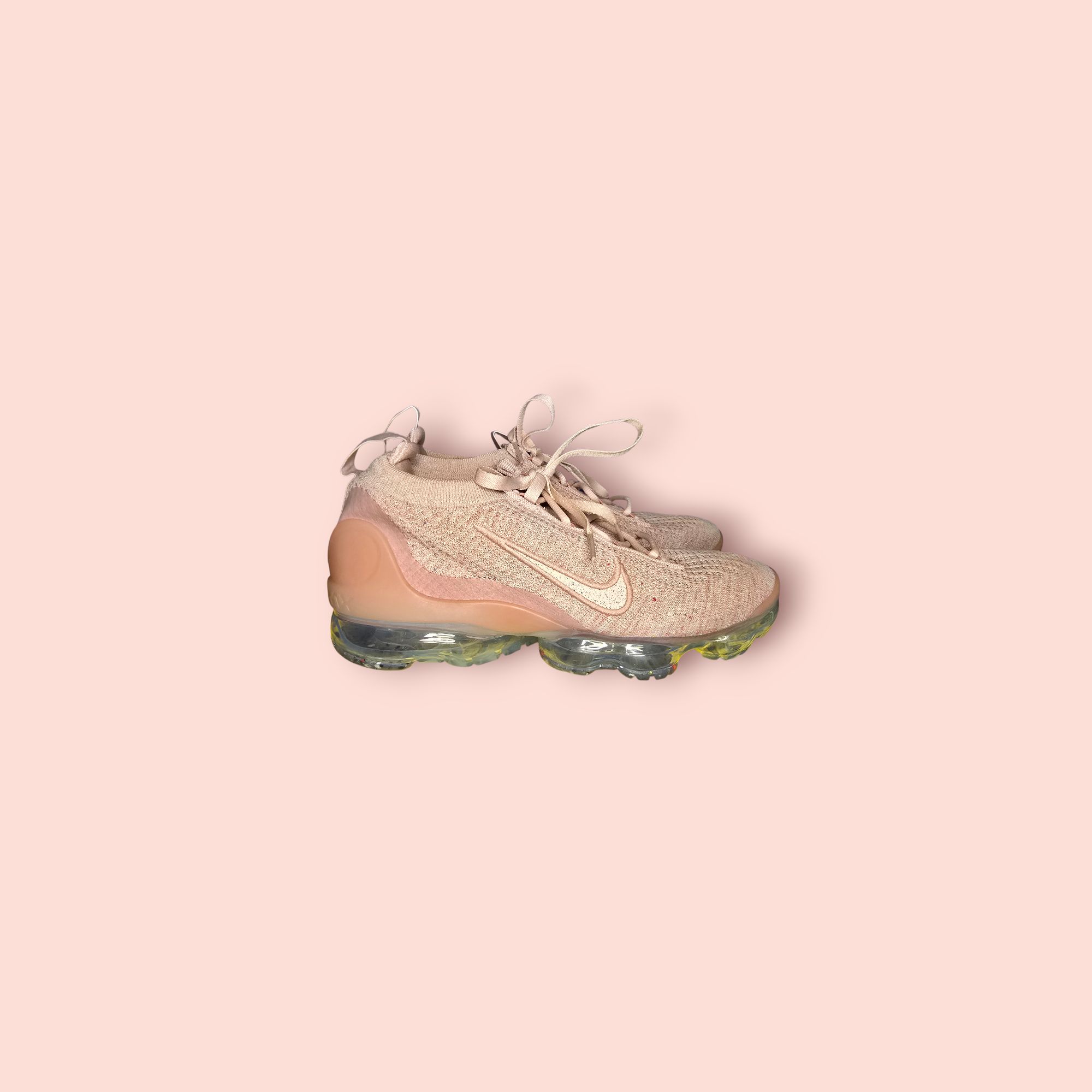 Nike Air Vapormax 2021 Flyknit Pink Oxford Women’s Running Sneakers Shoes Sz 7.5